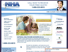 Tablet Screenshot of nationalhealthcareadvisors.com